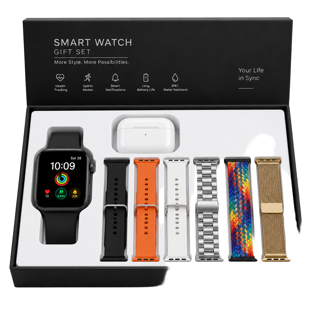 Smart Watch Wireless Earphone Set